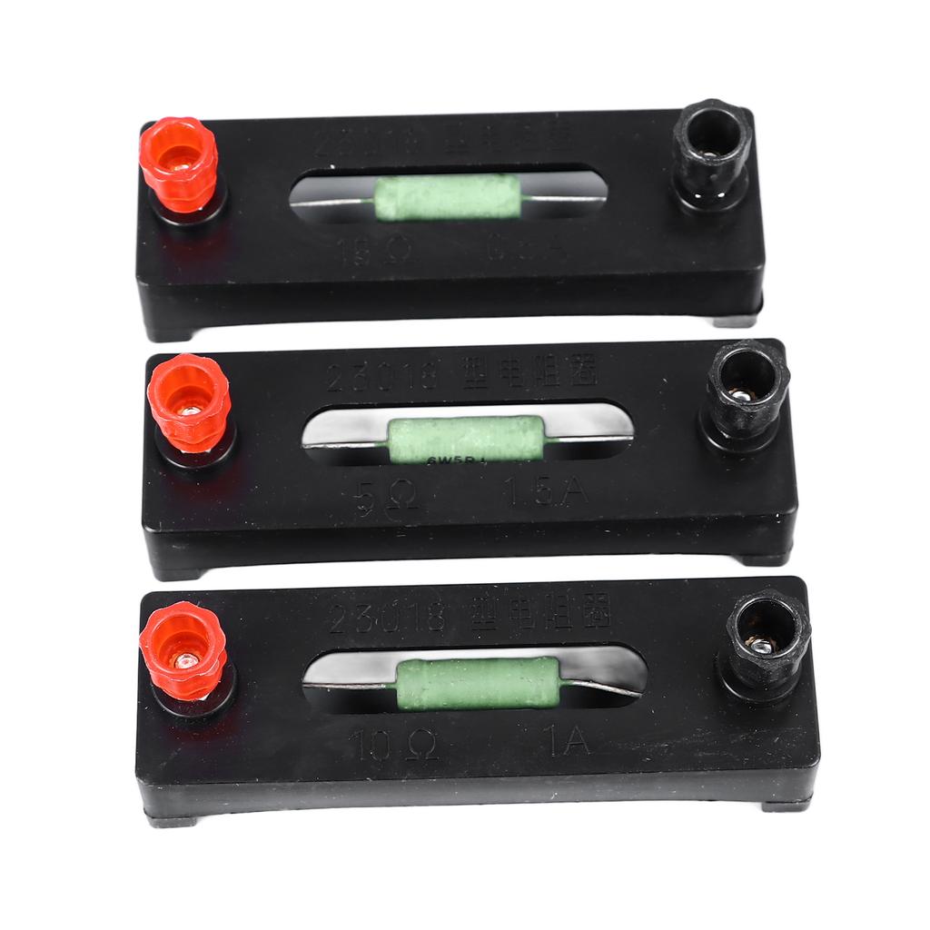 3PCS Fixed Resistor Coils 5 Ohm 10 Ohm 15 Ohm Electronic Resistors for School Laboratory Circuit Experiment