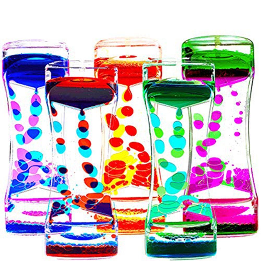 Acrylic Hourglass Timer Creative Movement Sensory Toys Stress Relief Props