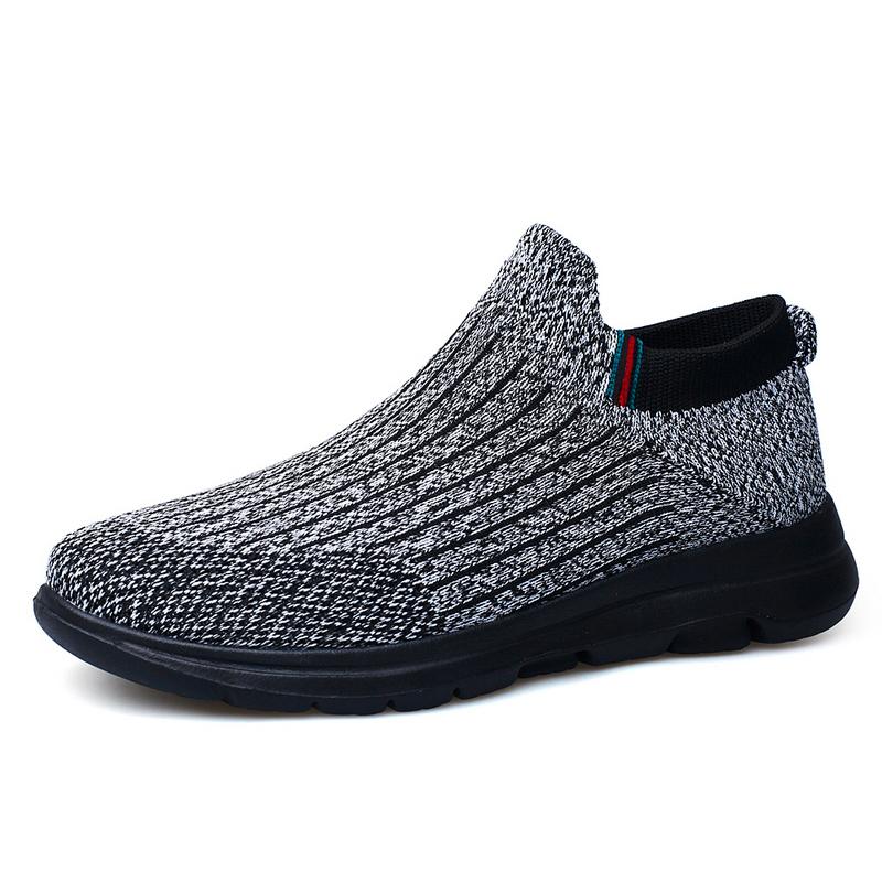 Мужская модная трендовая дышащая обувь Flyknit, походная обувь, уличная обувь для спорта и отдыха, туристические прогулочные носки, обувь