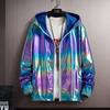 Summer Dazzle Color Bright Surface Sunscreen Clothing Men And Women Couples Thin Breathable Colorful Jacket Coat
