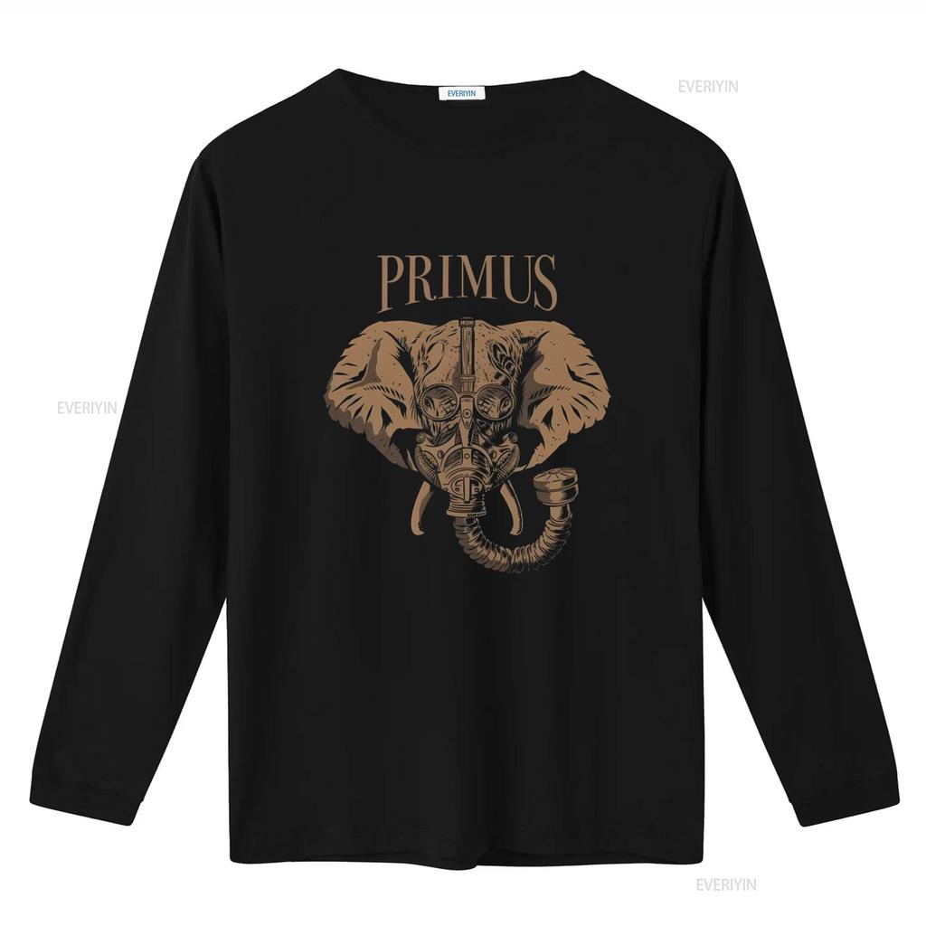 Хлопковая футболка Primus Steampunk Слон Дизайн Les Claypool Larry LaLonde Tim Alexander винтажная Стирка Дышащая Повседневная