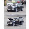 1:24-масштабная металлическая модель автомобиля GLS600, модели автомобилей из литого сплава, 6 дверей можно открыть с помощью звуковых и световых игрушек для детского орнамента