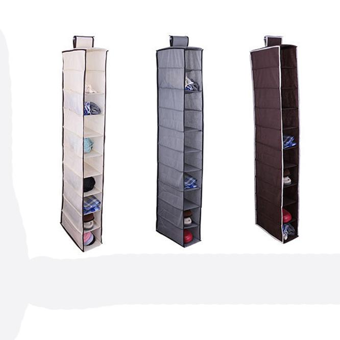 10 карманов подвесная одежда для хранения нижнего белья сумка органайзер для обуви домашняя комната держатель для одежды вешалка шкаф полка коробка