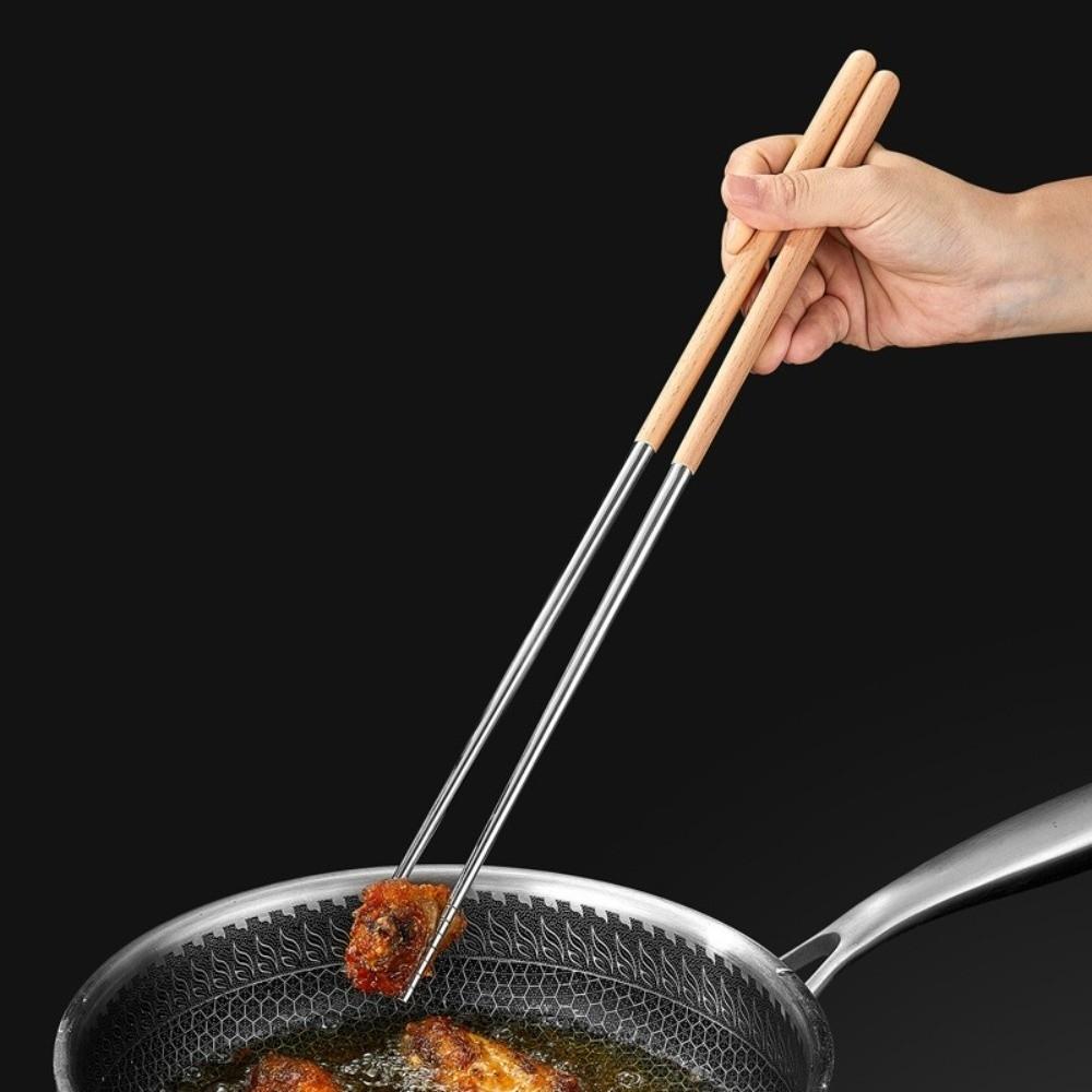 316 Stainless Steel Chinese Chopsticks Heat Resistant Metal Chopstick Kitchen Tools