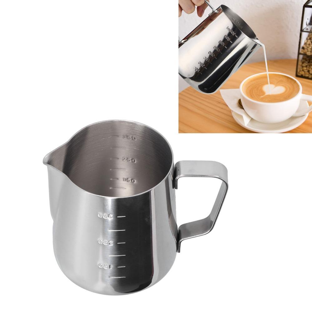 Pointed Spout Frothing Pitcher Stainless Steel Coffee Pitcher Frothing Jug  Milk Steaming