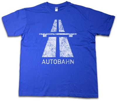 ФУТБОЛКА AUTOBAHN – Электро Поп Германия Знак Автобана Волна Электро Техно Кислота
