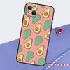 Avocado Collage Phone Case For iPhone 16 15 Pro Max 12 13 Mini 11 14 Pro Max XR 16 15 Plus 16e Cover Coque
