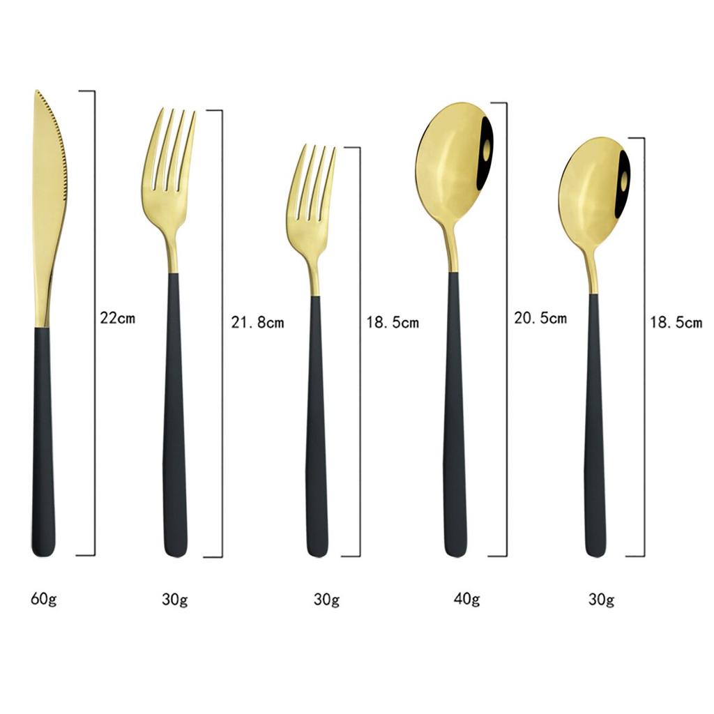 5/10/20 Pcs Colorful Dinnerware Cutlery Set 304 Stainless Steel Flatware Set Mirror Knife Fork Spoon Tableware Set Kitchen Silverware