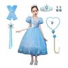 [Agture] Платье Холодное сердце, Платье Эльзы, Детский костюм для косплея, Костюм для косплея на Хэллоуин, Платье принцессы Диснея для мероприятия, Костюм Эльзы Дисней, Детский