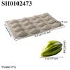 6/12/16 Cells Cocoa Bean Design Silicone Cake Mold Chocolate Mould Dessert Decorating Tools Food Grade Kitchen Bakeware