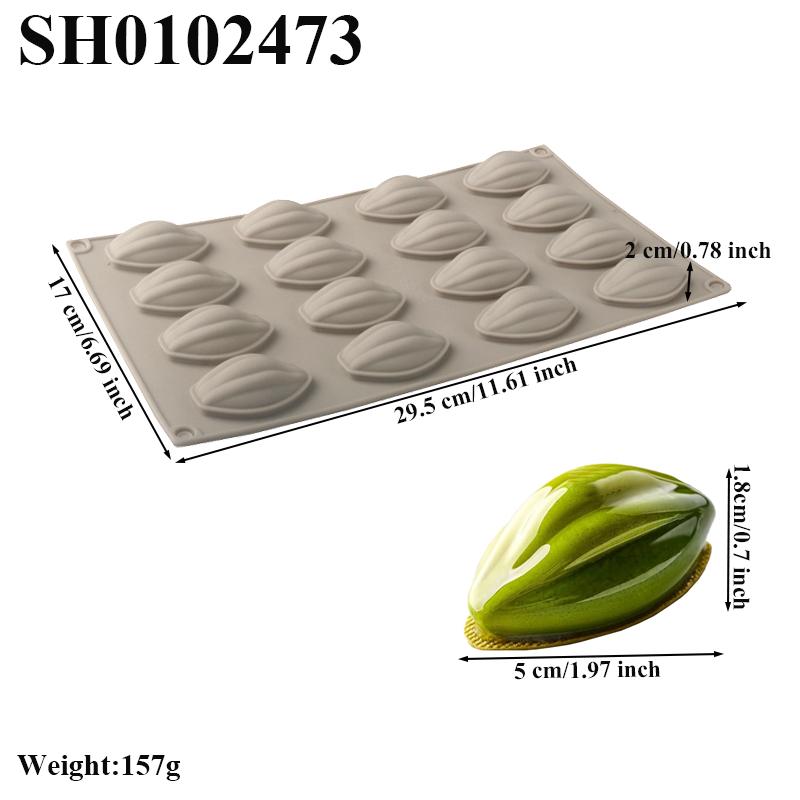 6/12/16 Cells Cocoa Bean Design Silicone Cake Mold Chocolate Mould Dessert Decorating Tools Food Grade Kitchen Bakeware