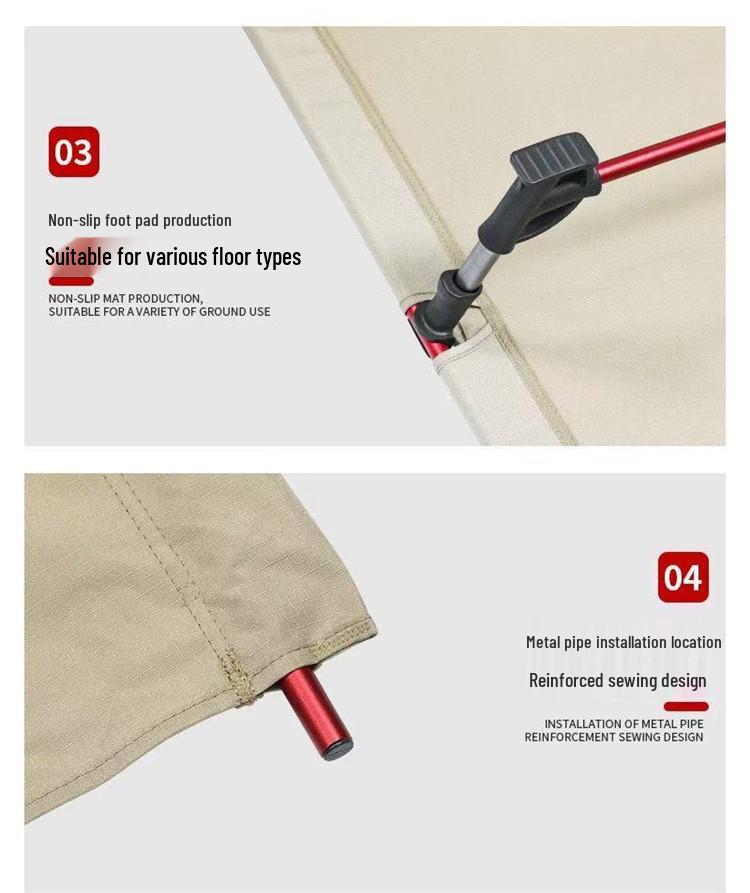 Портативная складная алюминиевая походная раскладушка для использования на улице, на пляже или в военных целях