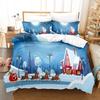 Christmas Duvet Cover Set Santa Claus Elk Children Bedding Set Holiday Gifts for Bedroom Decoration Queen King Full Size