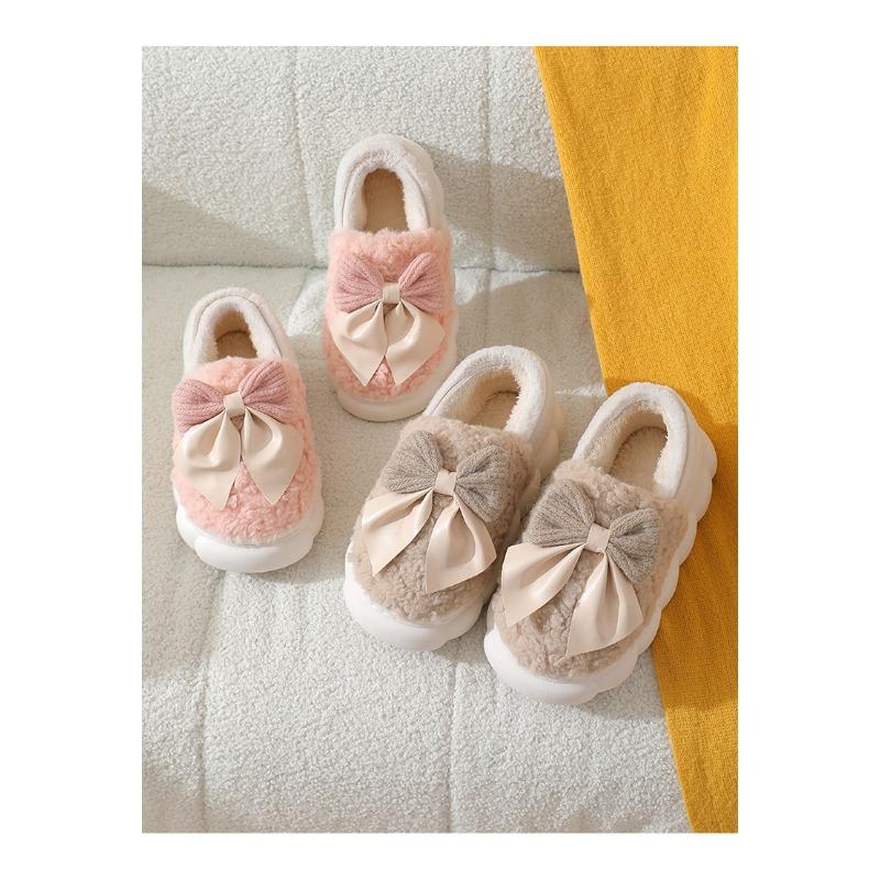 Женские утолщенные флисовые хлопковые туфли