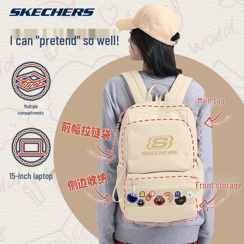 Skechers Унисекс Рюкзак большой емкости для школы, путешествий и поездок на работу