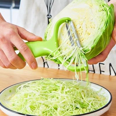 Капусторезка из нержавеющей стали с широким горлом, овощечистка для овощей и фруктов, терки для салата из капусты и картофеля, измельчитель, кухонные приспособления для резки