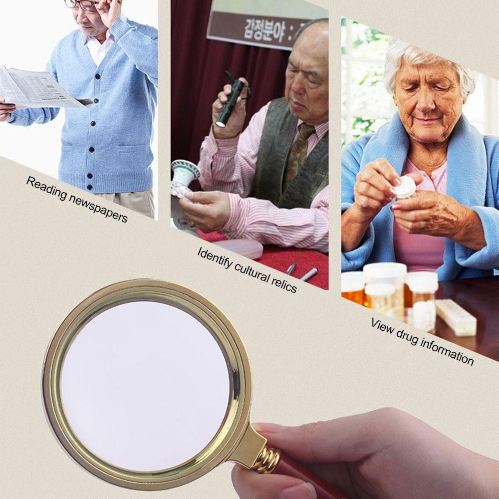 70/80/90/100 мм 10X ручная увеличительная линза для чтения ювелирные лупы микроскоп