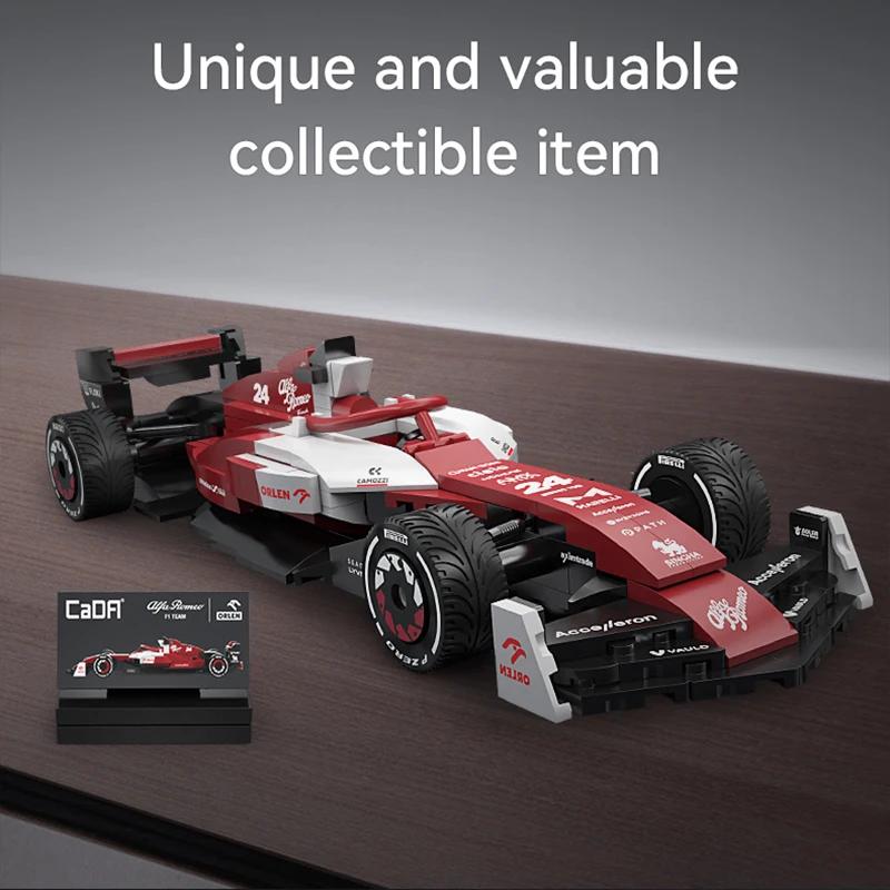 1/24 Alfa Romeo Formula-1 Racing Car F1 Racing Car C42 Sports Car Model Building Blocks City Racing Car Bricks Toys Kid Gift