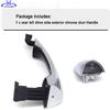 Rear Left Drive Side Chrome Exterior Door Handle W/Cover Compatible With 2016- Kia Sorento,Replaces 82651-C5010 83652-C5010