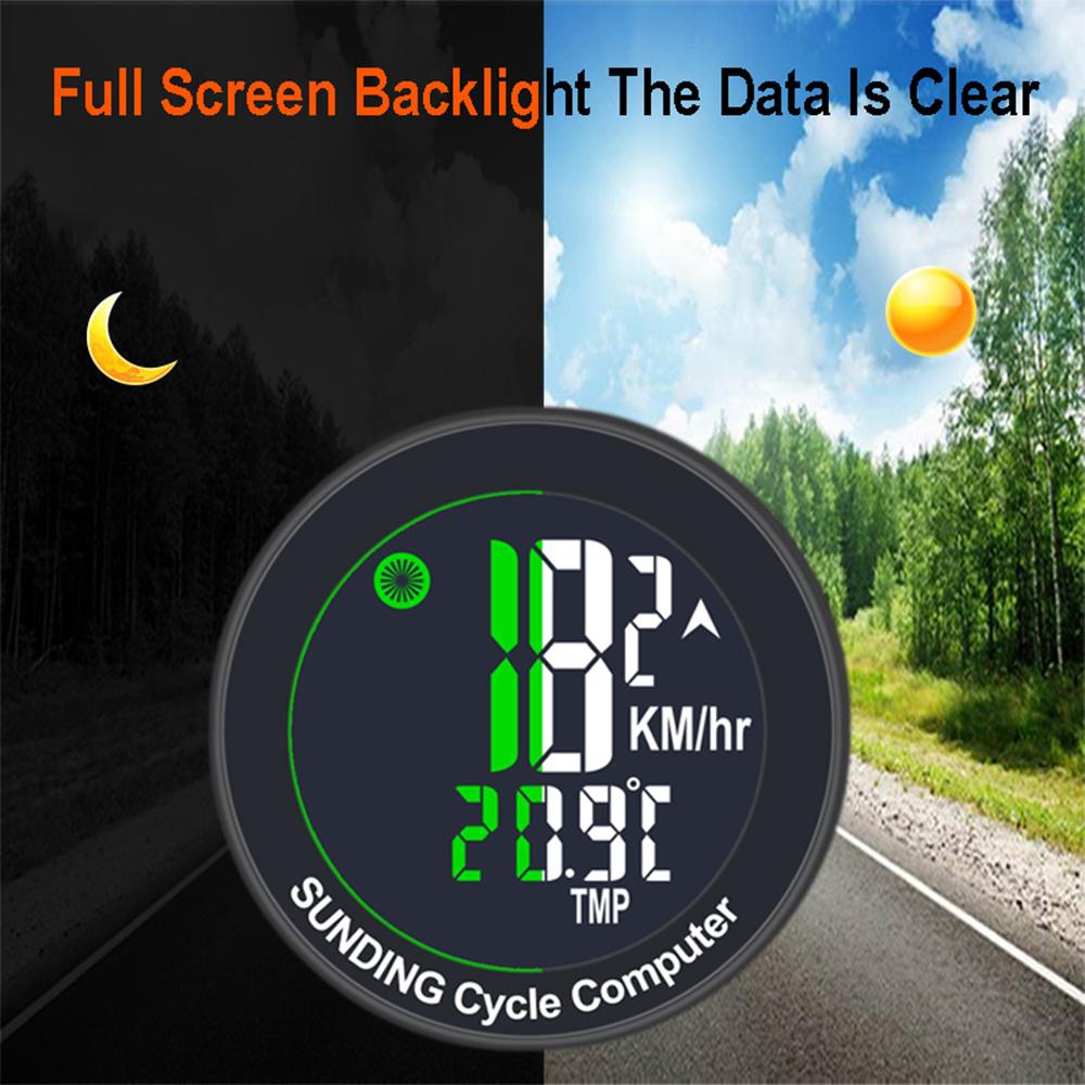 Wireless Bicycle Computer Waterproof Bike Speedometer Multi functional Bicycle Odometer