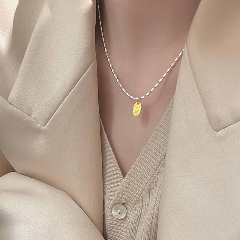 New Love Vintage Olive Beads Chian Necklace For Women Girl Clavicle Choker Sexy Fashion Jewelry Gift Party Collier