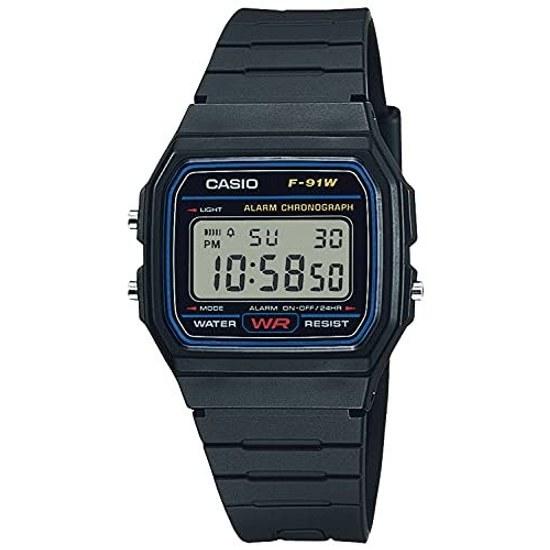 Коллекция наручных часов Casio F-91W-1JH Мужские Черные