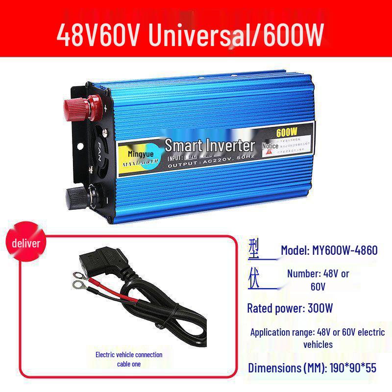 High-Power Electric Vehicle Inverter 48V-72V to 220V Universal Battery Converter