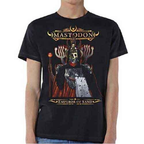 Rockoff Trade Men's Mastodon Emperor of Sand T-Shirt, Black, Large