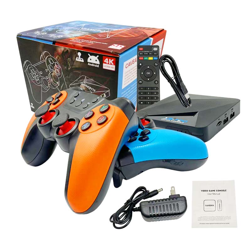 Handheld Game Players Retro 2.4g Wireless Controller Gamepad Game Stick Video X2-Pro Tv Box With Two Colorful Controllers