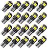 (Amazon Exclusive) LED (White) 6000K Light Bulb T10 Car Motorcycle 8 Row 5730-8SMD (20 Pieces, 6000K (White)