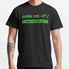Linux Sudo Rm -rf  Funny T-Shirt Kali Linux Dragon 100% Cotton Printed T Shirt Plus Size Clothing Programmer Coder Java