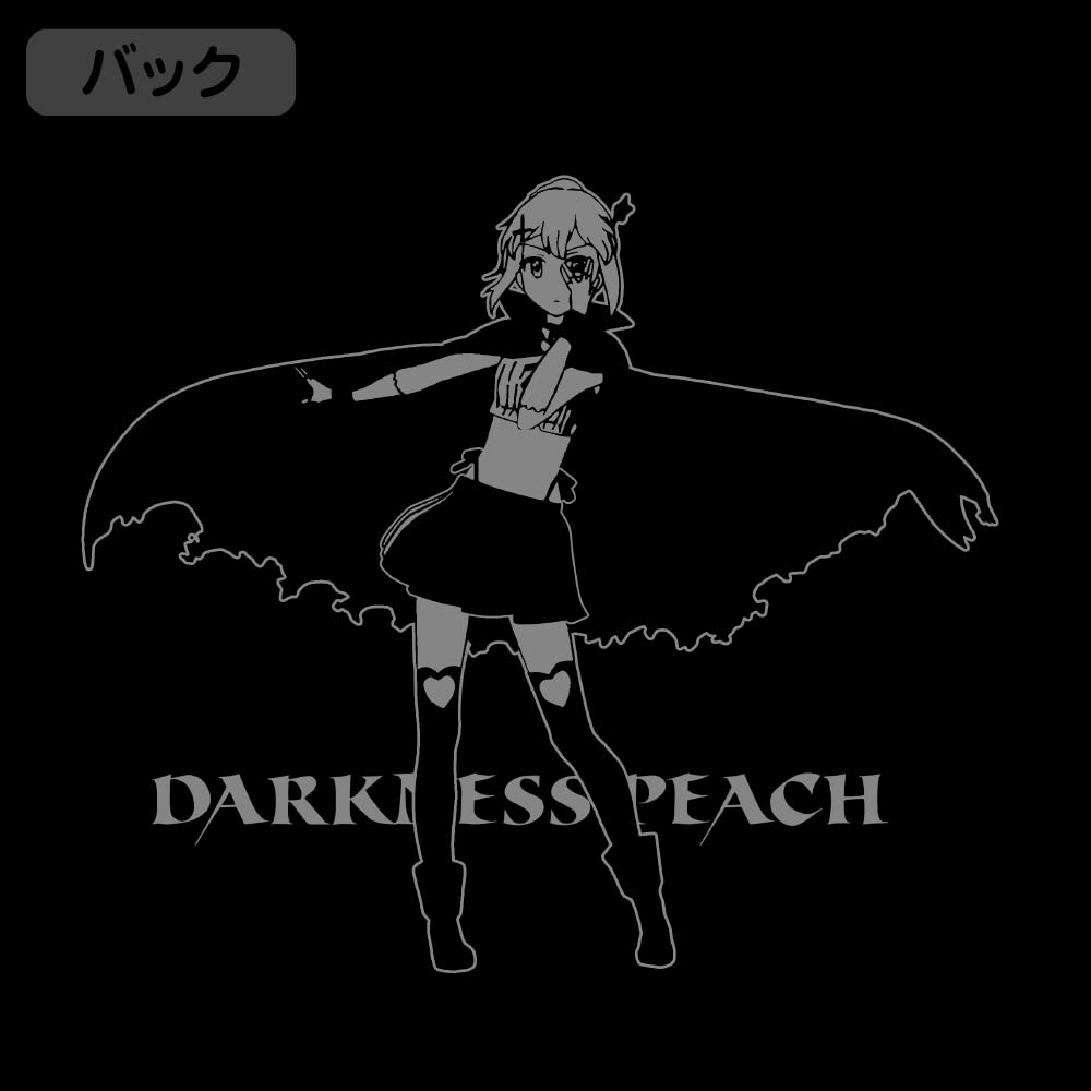 2D Cospa Machikado Mazoku Peach Darkness BLACK XL Size 2-chome T-shirt