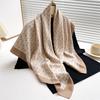 90 * 90cm New Twill Silk Simple Sun Protection Warm Large Square Scarf Shawl Headscarf For Women