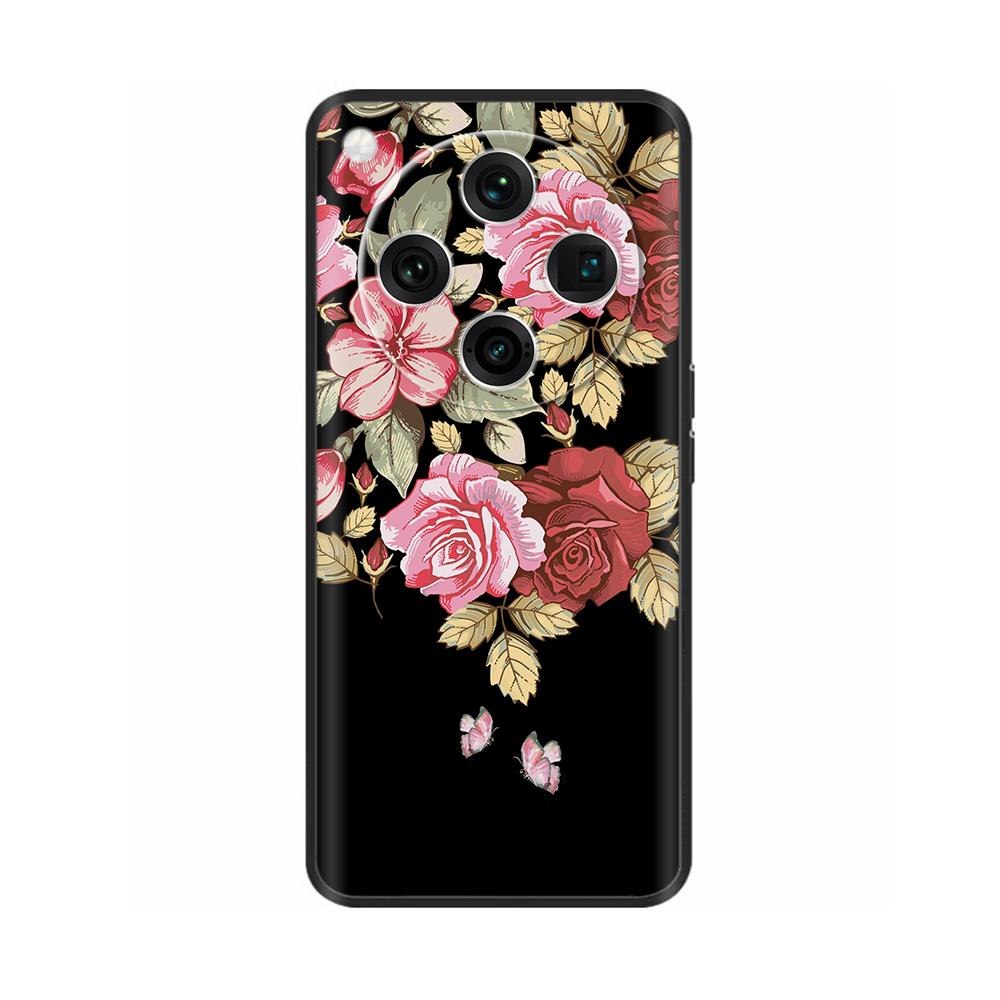 Мягкий силиконовый чехол для Oppo Find X8 Pro Чехол Модный Черный ТПУ Задняя крышка телефона Чехлы Для Oppo Find X8 5G Coque PKC110 PKC130