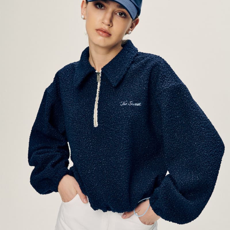 The Sweat. Cursive Logo Cap - NAVY