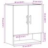 Wall-mounted storage cabinet for the living room, hallway wardrobe, 60x31x70 cm