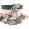 Fashionable Star Buckle Belt for Lady Girls and Women Classic Solid Color Waist Ornament Adjustable PU Leather Sash