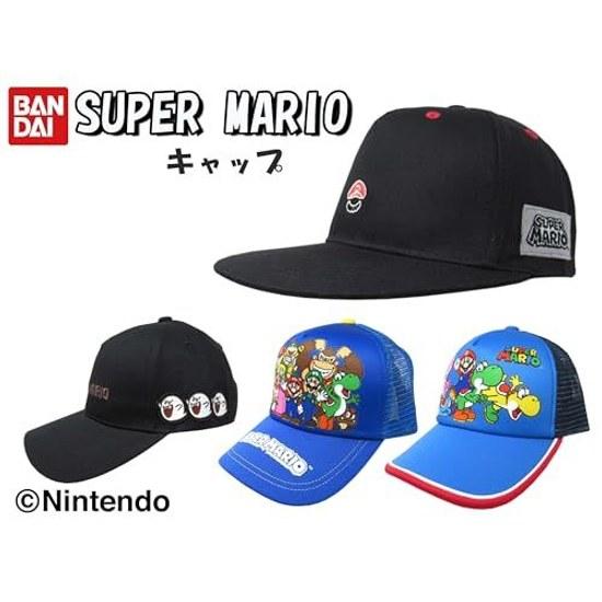 Бандай Ко. ООО. Оригинальный продукт Кепка Шляпа Super Mario Защита от солнца Взрослые Женщины Мужчины Вышивка Логотипа Стильная Детская Луиджи Боузер Йоши