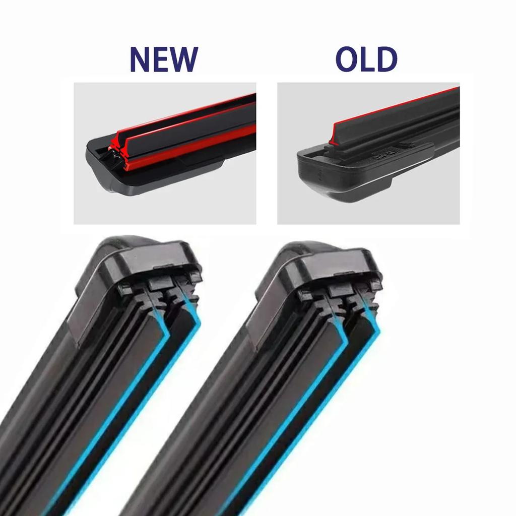 Интерфейс типа J/U, универсальный, новое поколение, 1 шт., стеклоочиститель J-типа, 33–75 см, многофункциональный, двойной резиновый ремень, стеклоочистители для лобового стекла автомобиля