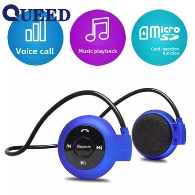 QUEED Беспроводные Bluetooth-наушники Mini 503 с SIM-картой и FM, накладные, для спорта и бега