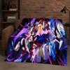 Classic Game Rockman Mega Man Flannel Blanket,Ultra Soft Warm Plush Throw for Home Bedroom Bed Sofa Cover Office Travel Picnic