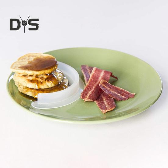 2 шт. разделитель тарелок портативный безопасный силиконовый пищевой разделитель с прочной присоской без бисфенола А аксессуар для сервировки еды