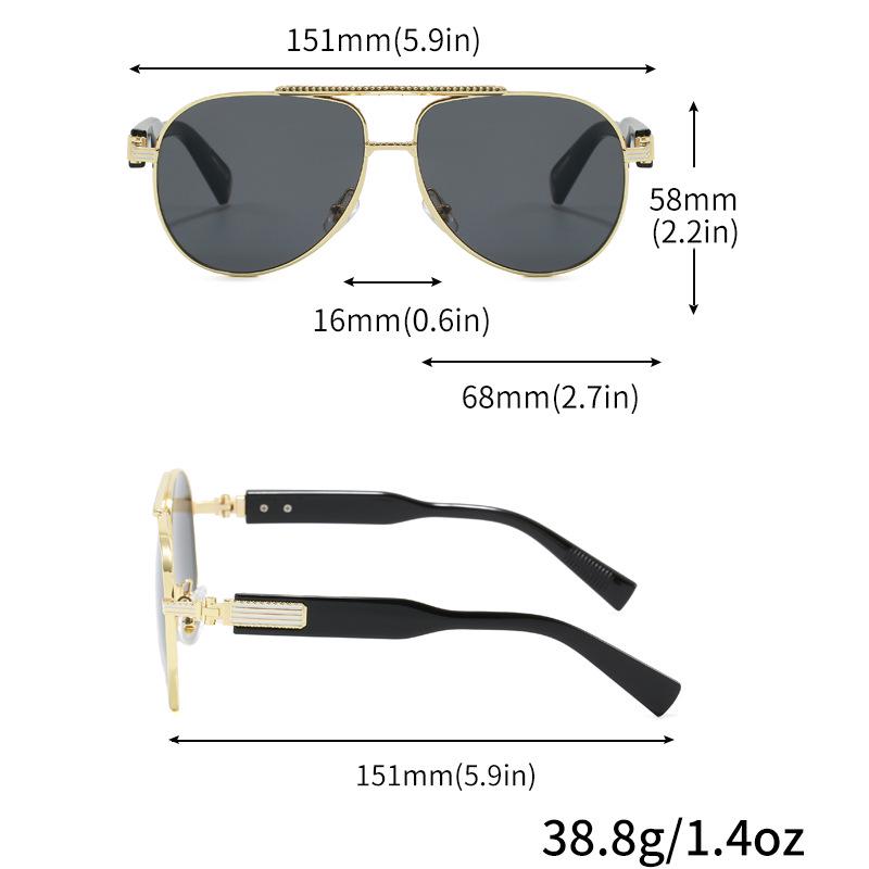 Солнцезащитные очки-авиаторы 2025 года с зеркальными линзами-лягушками - ощущение высокого класса