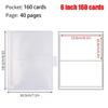1Pcs New Collect Book Photo Album 80/160 Slots PVC Picture Card Holder Transparent 3/4/5/6/7 Inch Photocard Holder Idol Star
