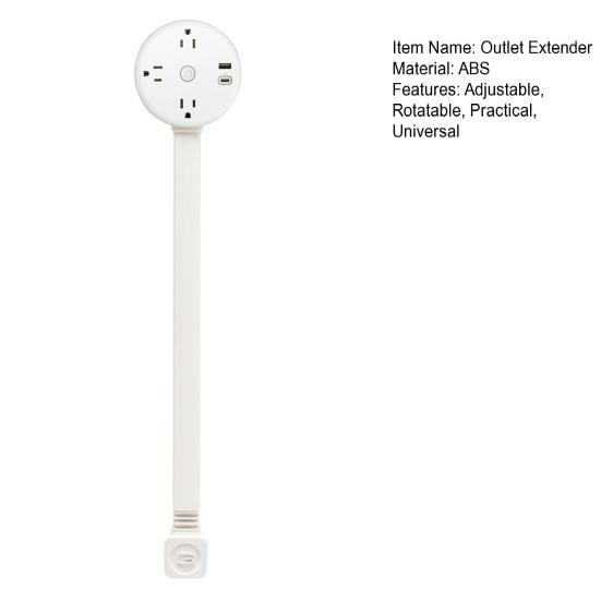 Удлинитель для электрических розеток с USB-портами, защитой от перегрузки по току, компактный дизайн, вращающийся на 180 градусов, удлинитель для розеток