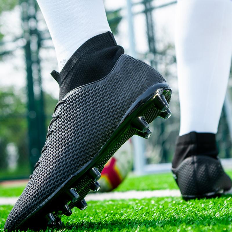 Футбольные бутсы, однотонные эластичные носки с длинными ногтями, тренировочные искусственные луга, спортивные тренировочные футбольные бутсы на открытом воздухе