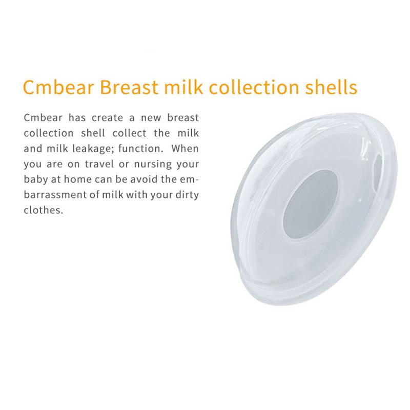 2 PCS Breast Milk Collection Shell Portable Breast Saver for Travel Daily Working Moms