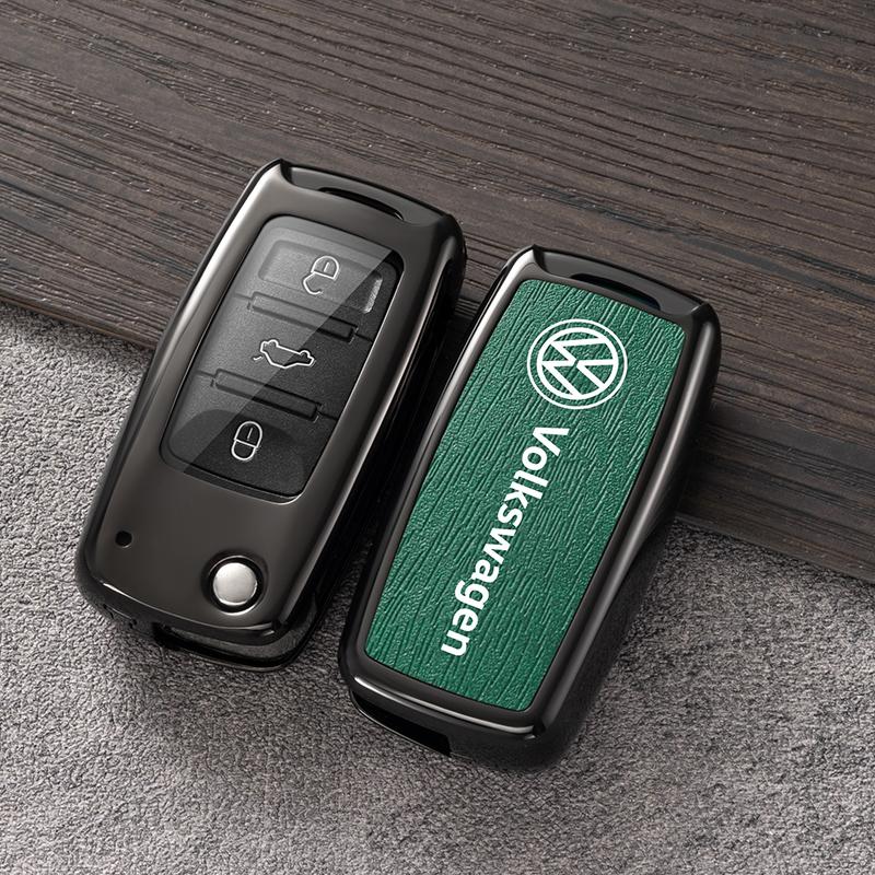 Чехол-брелок для ключа автомобиля VOLKSWAGEN VW для VW Volkswagen Polo Tiguan Passat B5 B6 B7 Golf 4 5 6 MK6 Jetta Beetle Eos Scirocco Up T