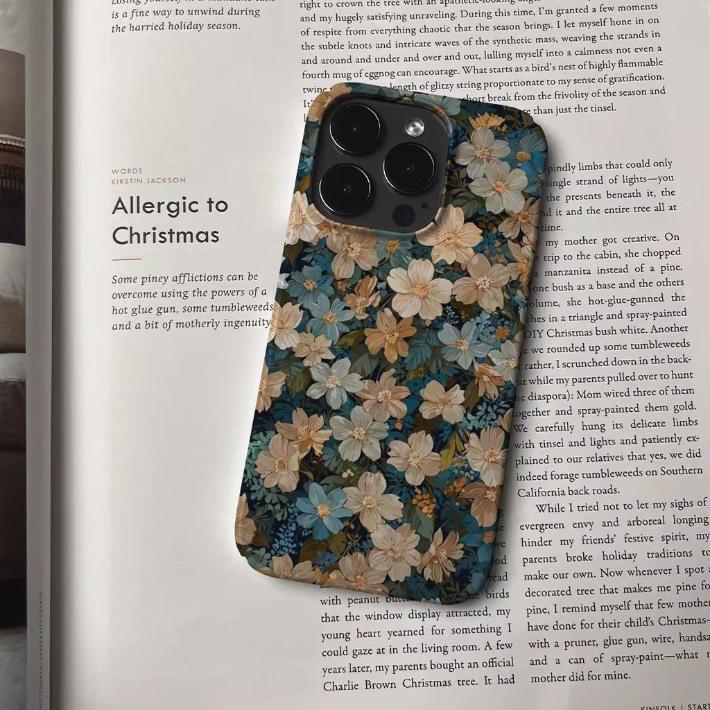 Чехол для телефона Quiet Flower Shadow для Apple iPhone16 - прочный противоударный чехол в стиле ретро для iPhone16/15/14/13/12/11/Xs/Xsmax/XR/Pro/Pro Max