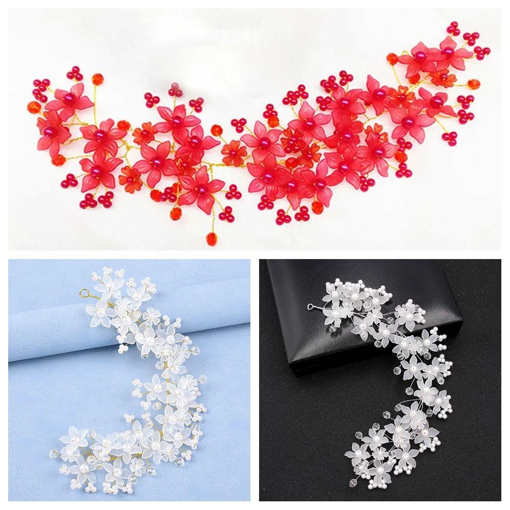 Fairy Wedding Headdress Elegant Flower BarrettesBridal Headwear Flower Barrettes  Hair Accessories